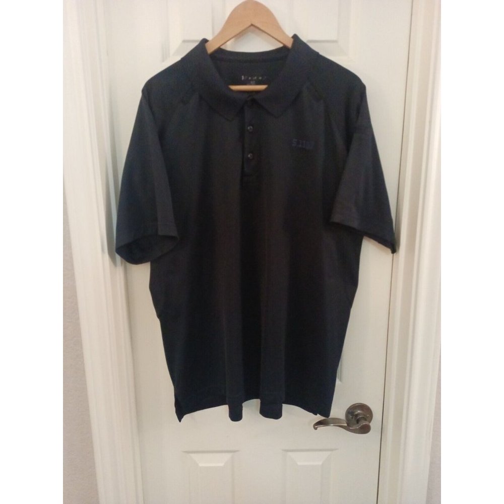 Men's Tactical 511 Black Polo Embroidered Logo Shirt Size X Large - Picture 1 of 11